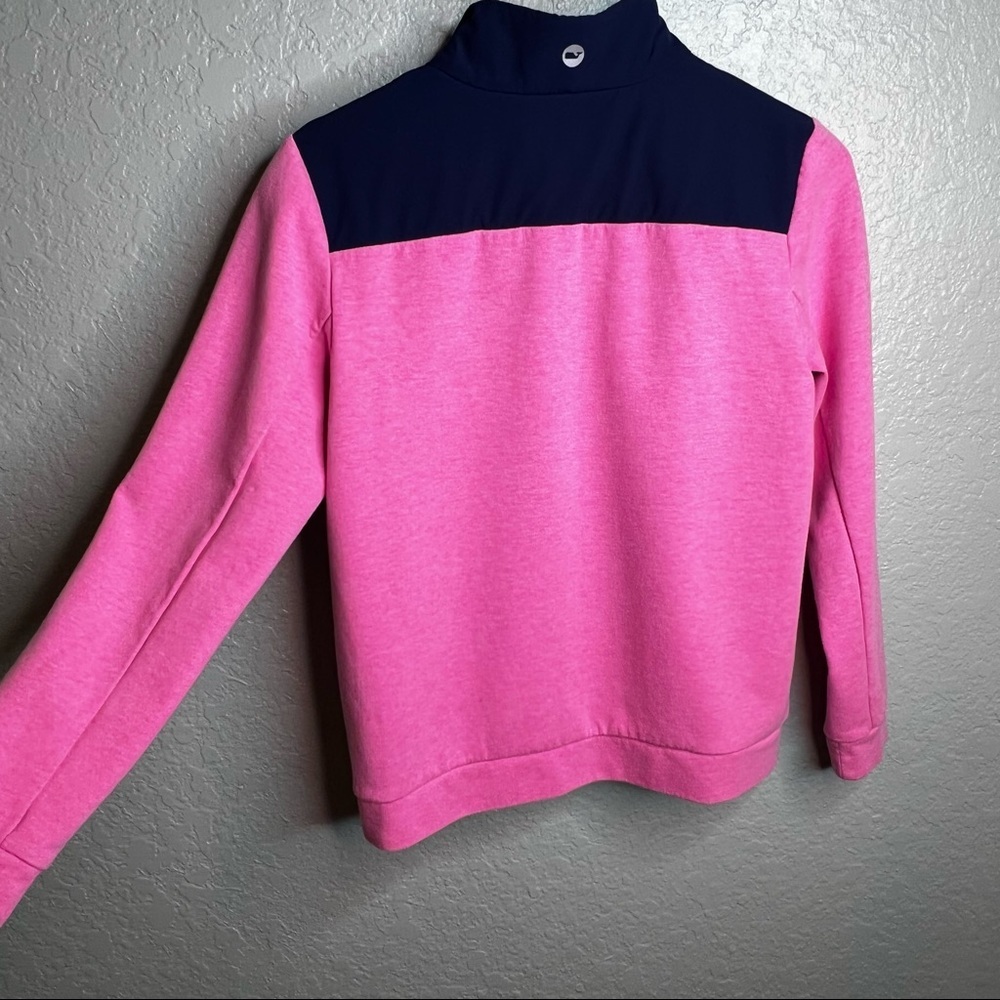 Vineyard Vines Performance Half Zip Jacket Pink/N… - image 7